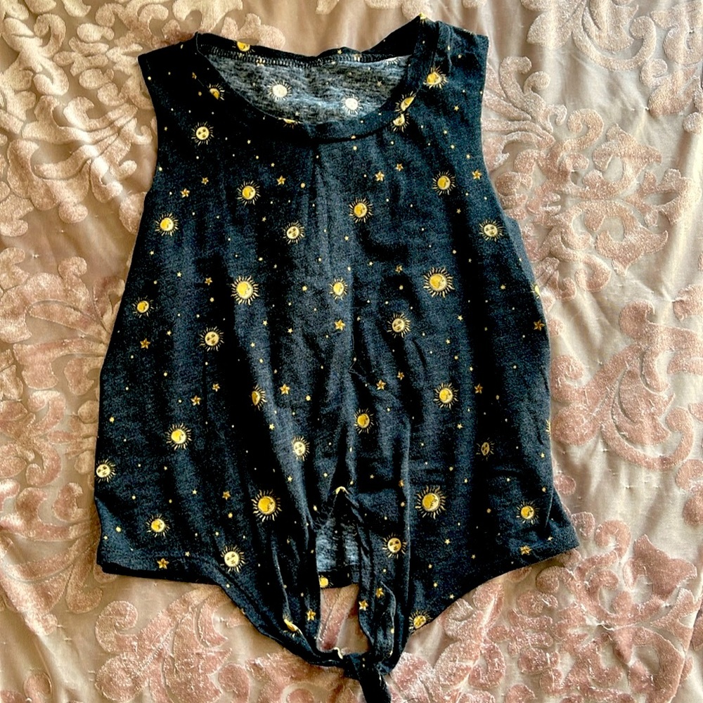 Tie front crop top